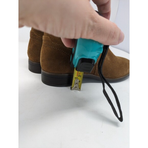 Clarks Womens Suede Chelsea Ankle Boot Trish Strap Studded Chocolate Brown 7M - Picture 7 of 9